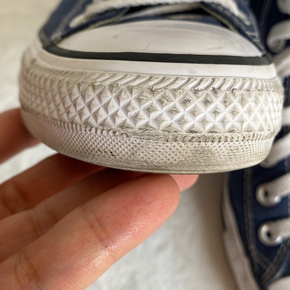 Converse Navy Blue High-Top Sneakers - Picture 4 of 10